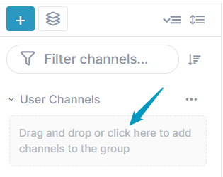 Drag Channel to Group